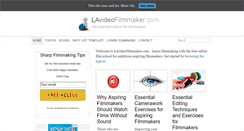 Desktop Screenshot of lavideofilmmaker.com